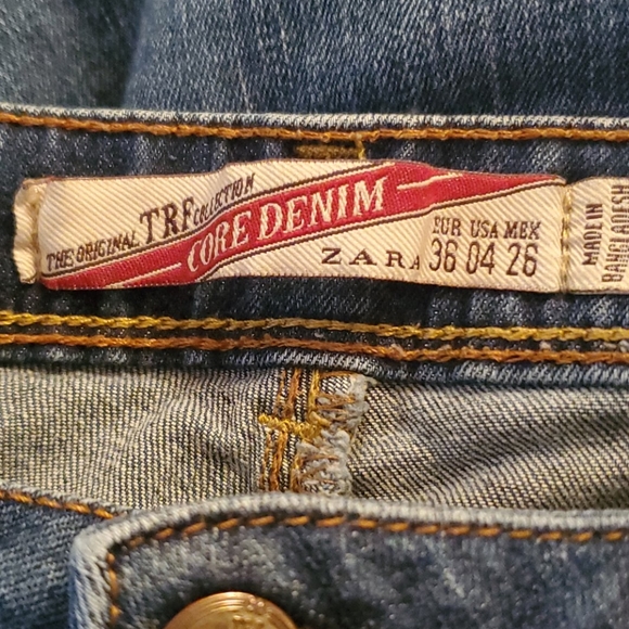 Zara Core Denim The Original TRF Collection Sz 4 - Picture 9 of 9